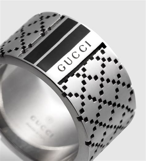 gucci puff ring mens|pre own gucci men ring.